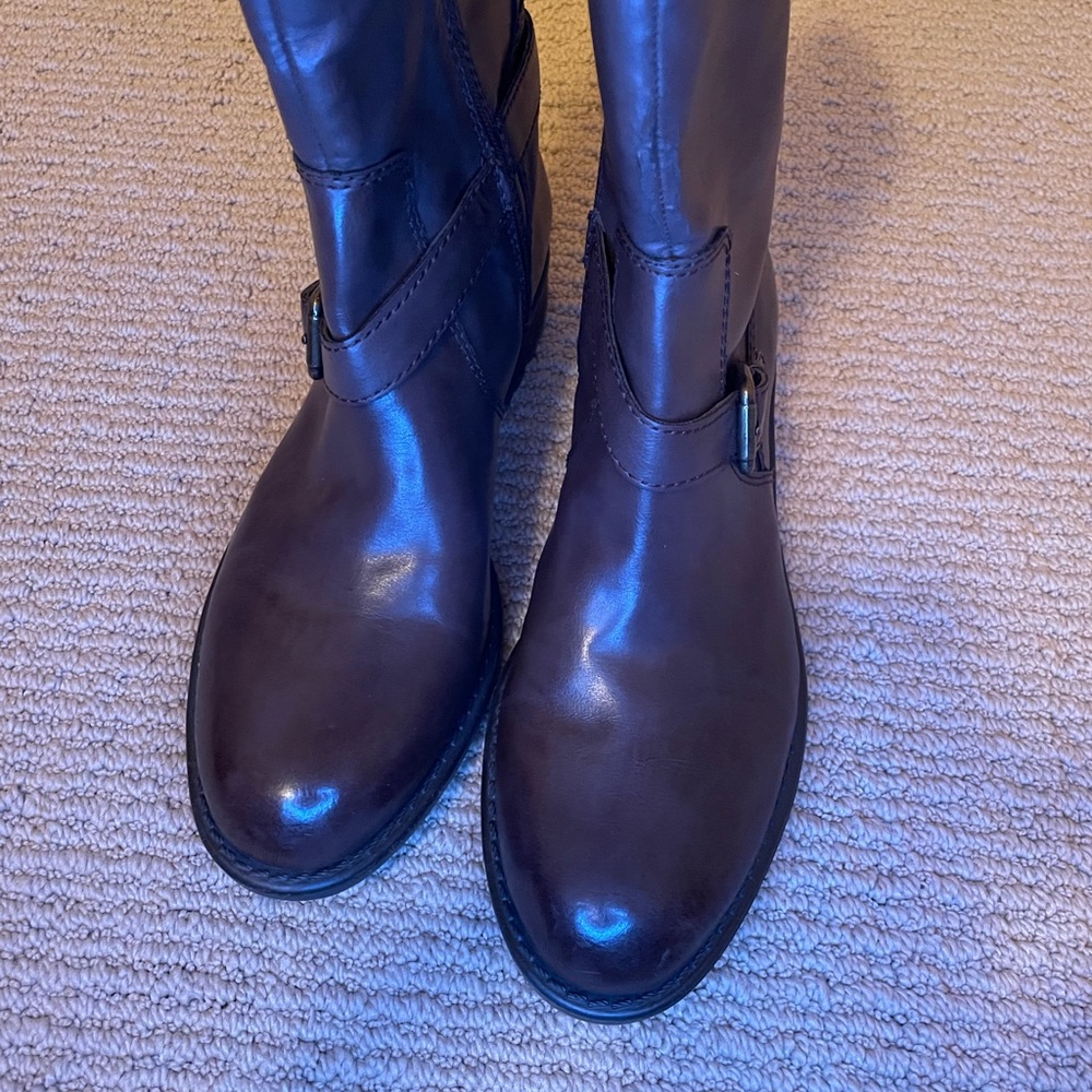 Franco Sarto Polga biker moto mid  round boots